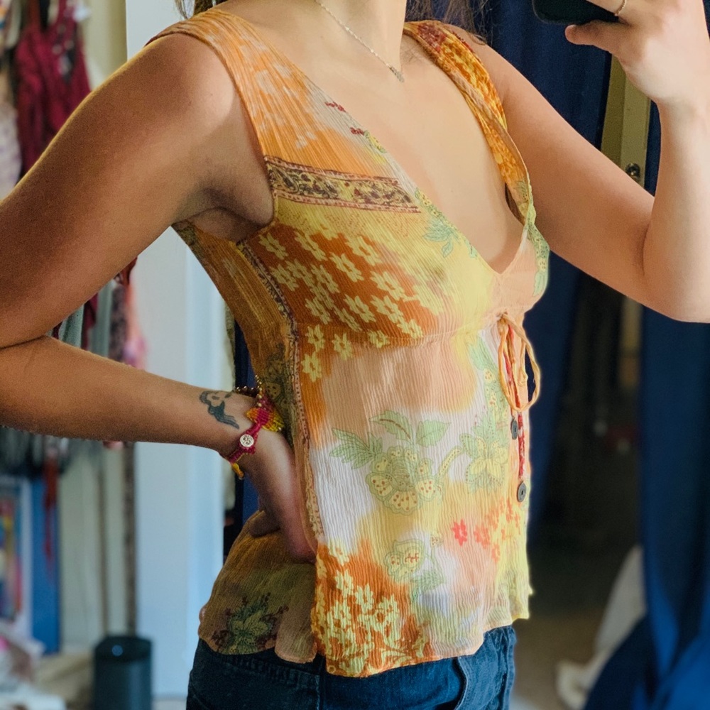 Express paisley hippie tank XS - Picture 3 of 5